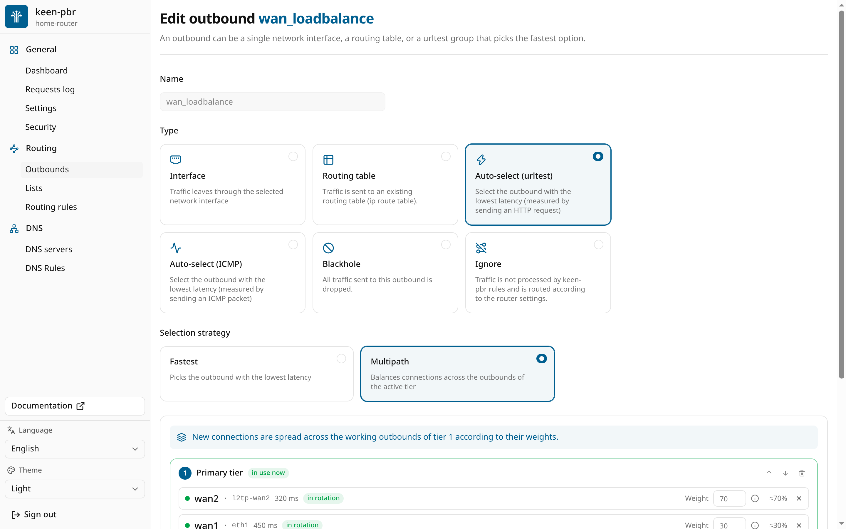 Outbound editor — After